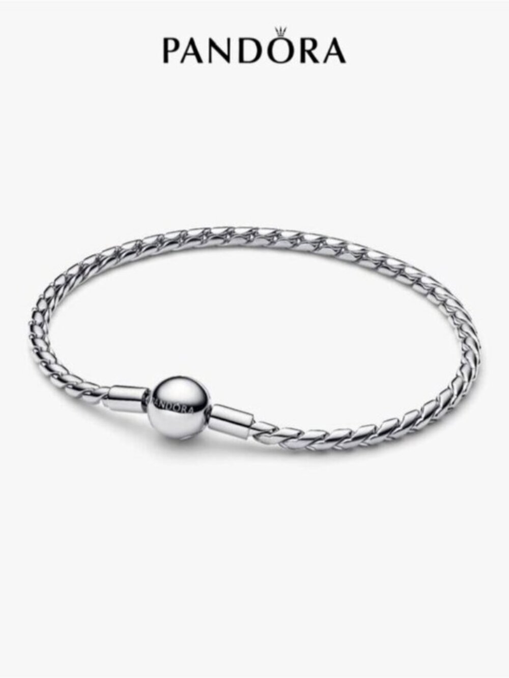 Pandora Round Clasp Wing Chain Bracelet